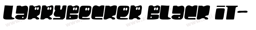 LarryBecker Black It字体转换